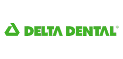 Delta Dental logo in green text on white background