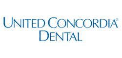 United Concordia Dental logo in blue text on white background
